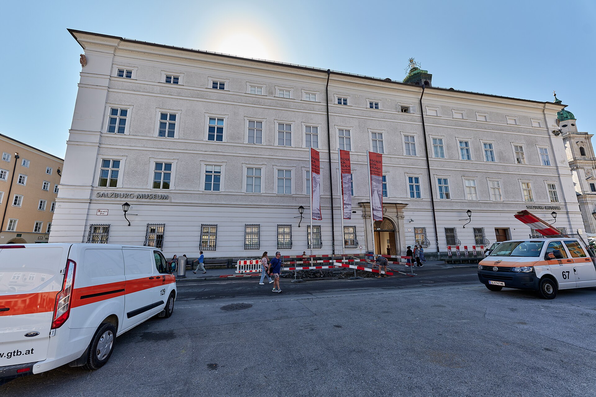 The Neue Residenz on Mozartplatz
