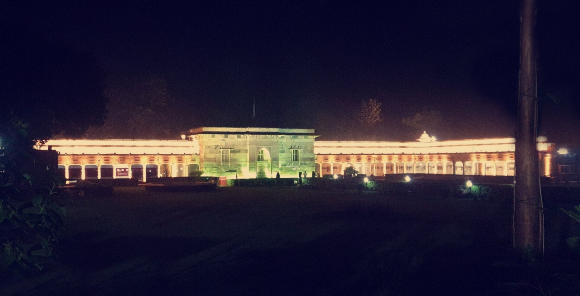 Sarnath Museum at night