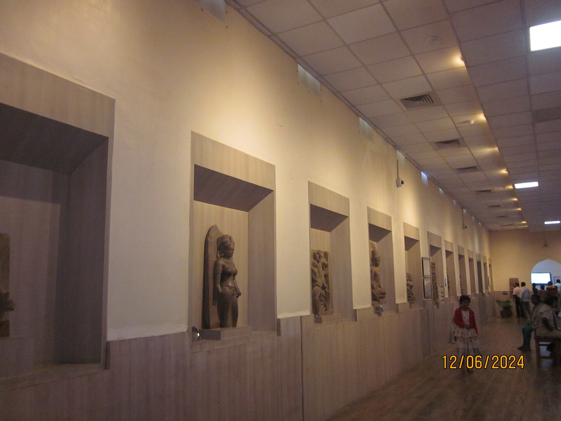 A sculpture gallery inside the museum