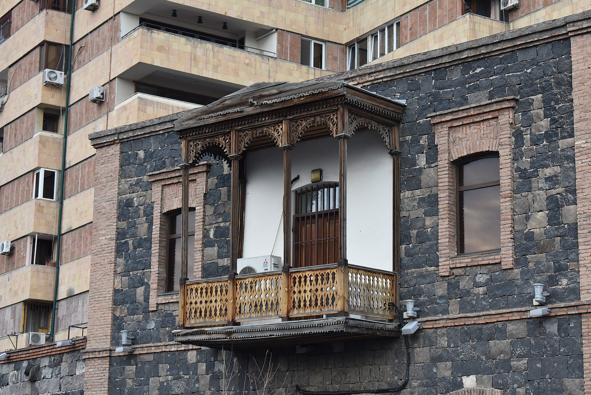 Carved wooden balcony, Sergei Parajanov Museum