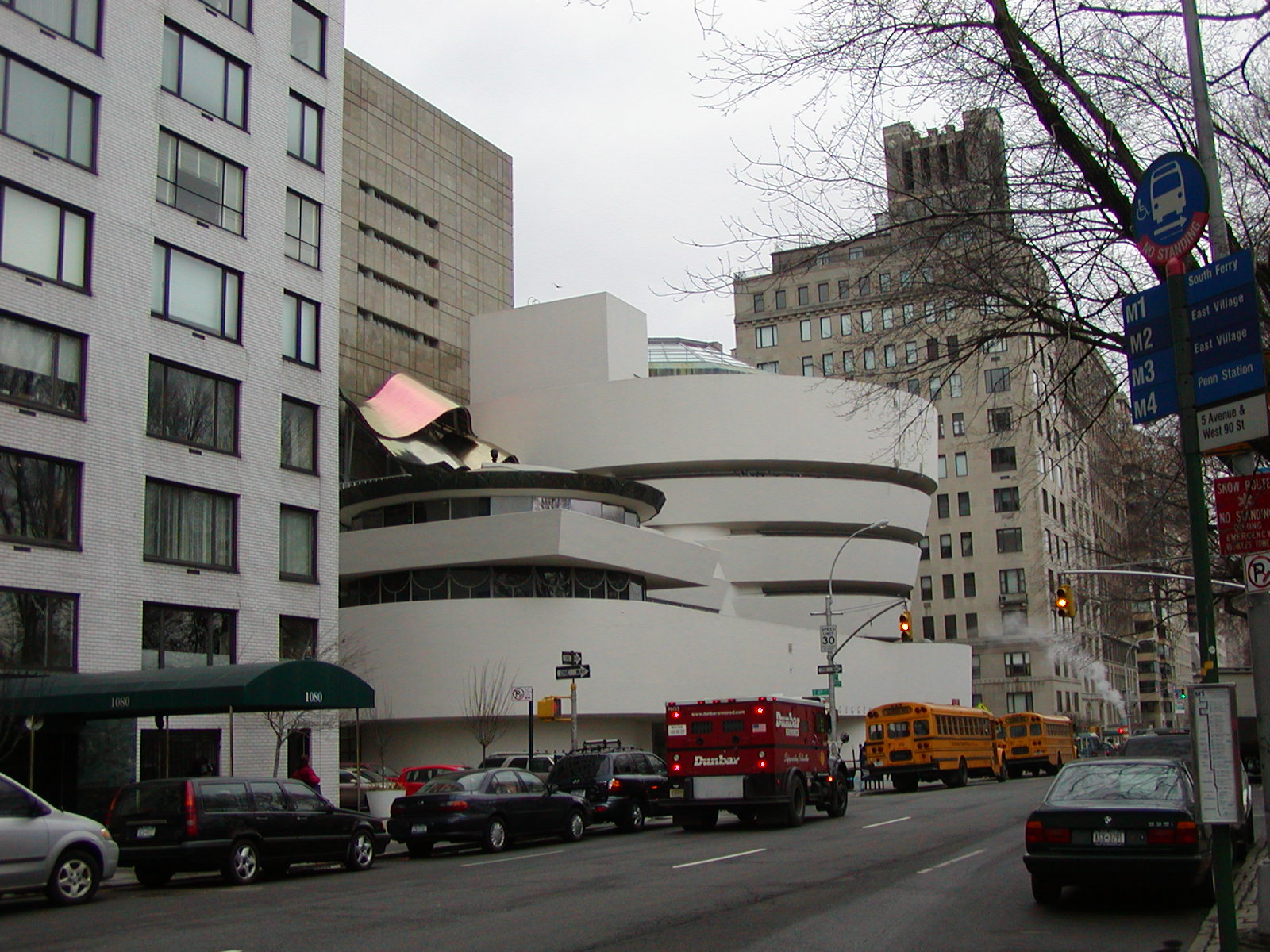 The museum from across Fifth Avenue