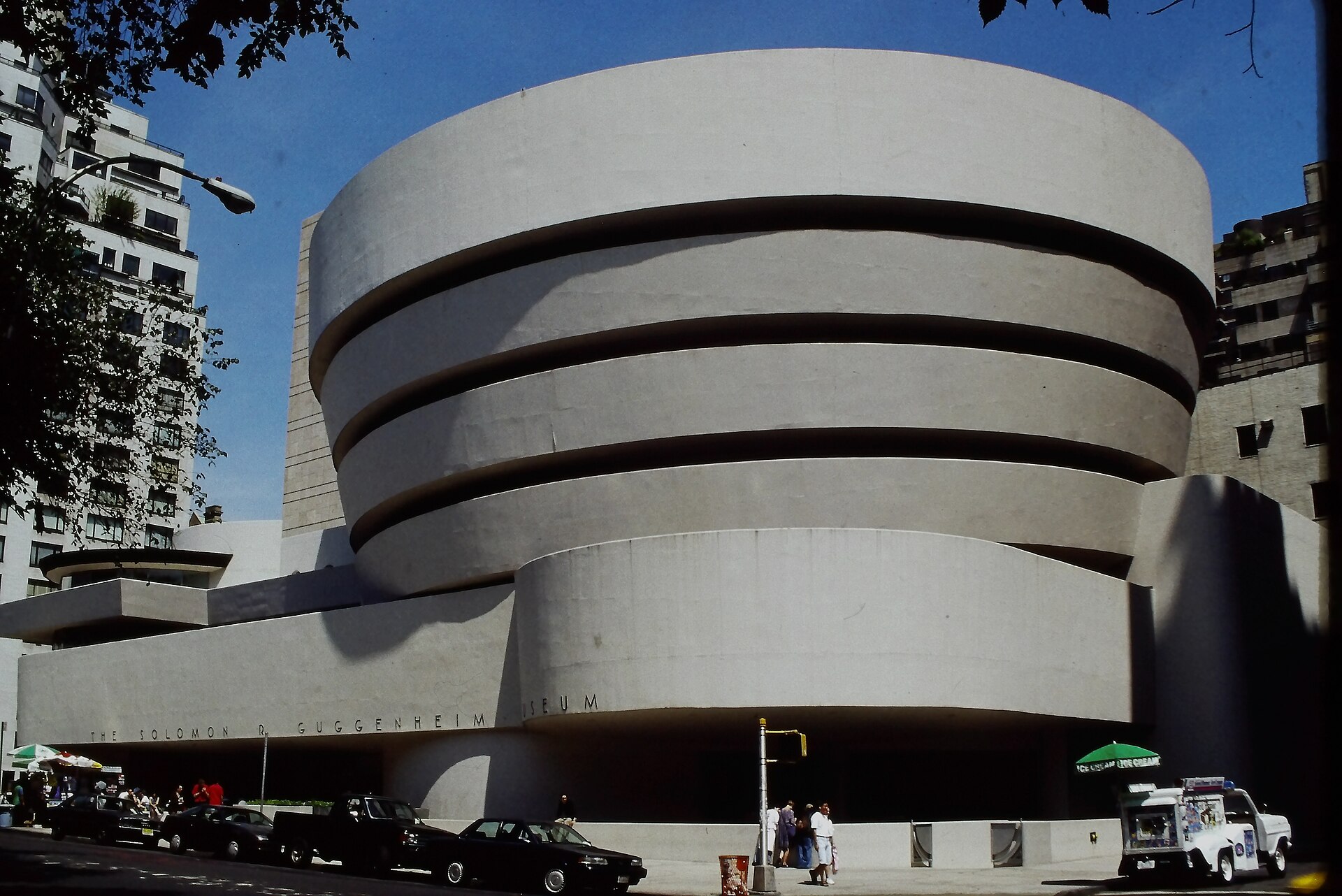 The Guggenheim's curved facade