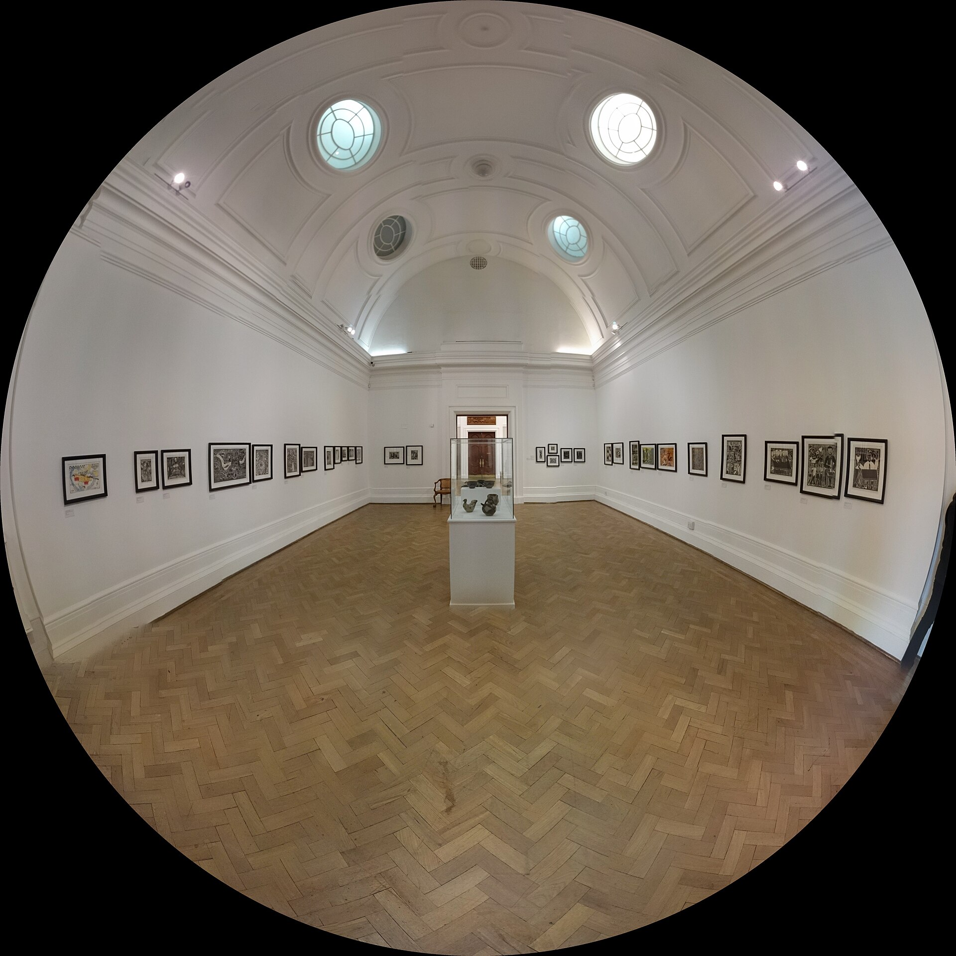 A display in the National Gallery's picture galleries