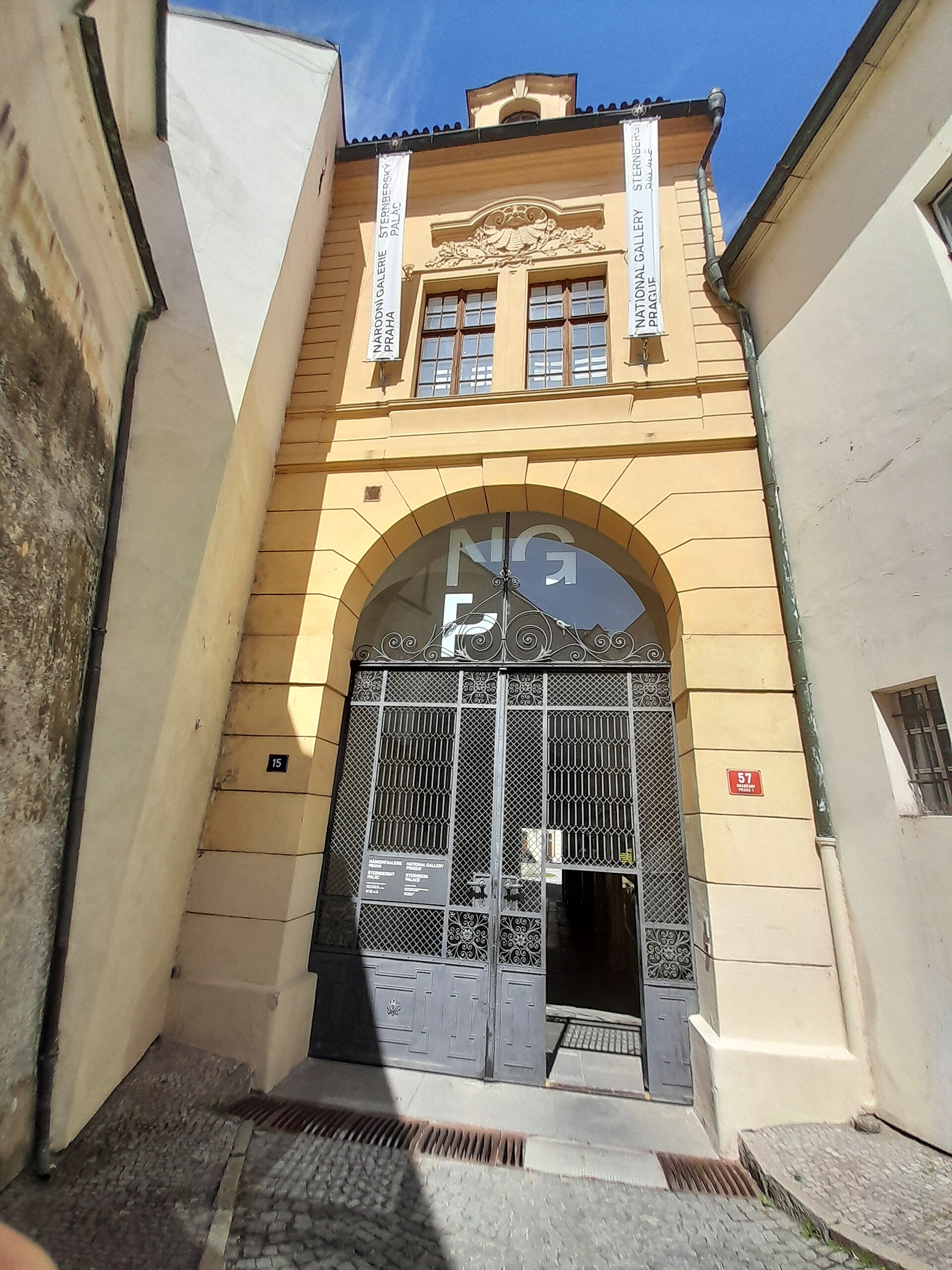 Sternberg Palace entrance facade