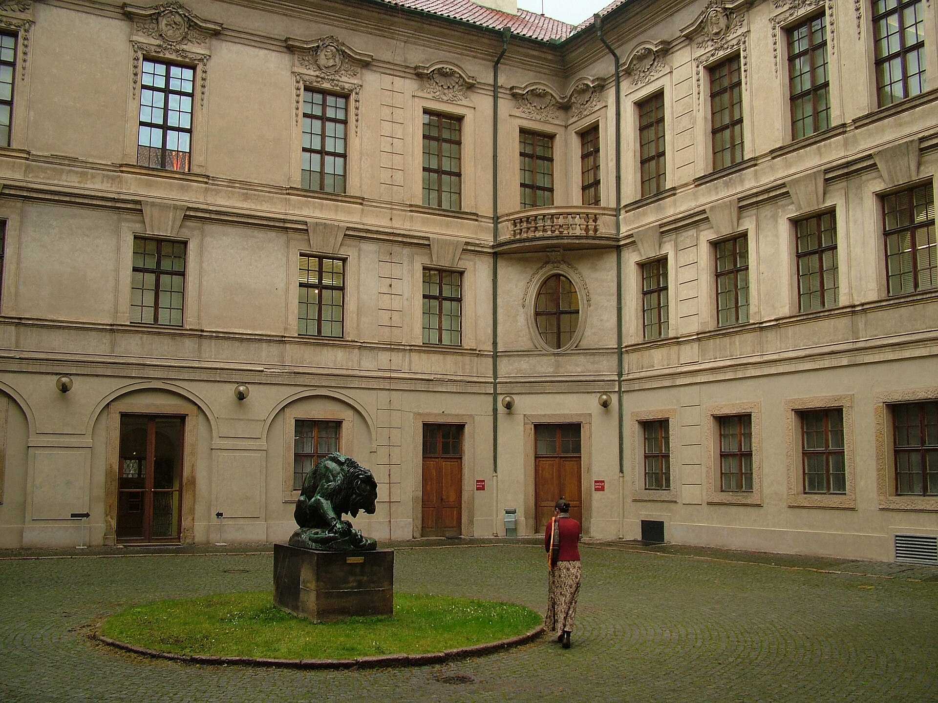 The courtyard of Sternberg Palace