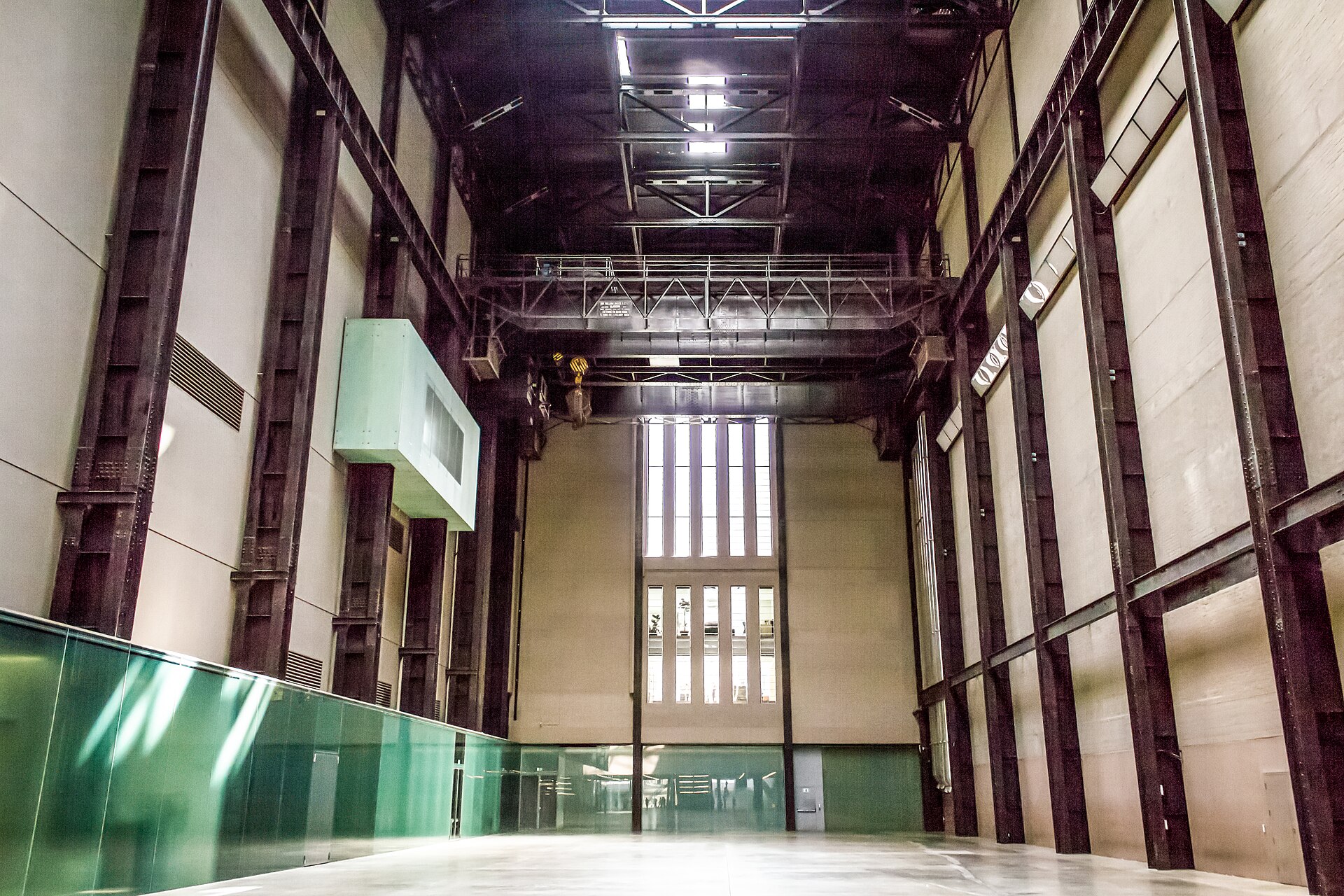 The Turbine Hall at Tate Modern seen empty, showing the full scale of the former power station's machine hall