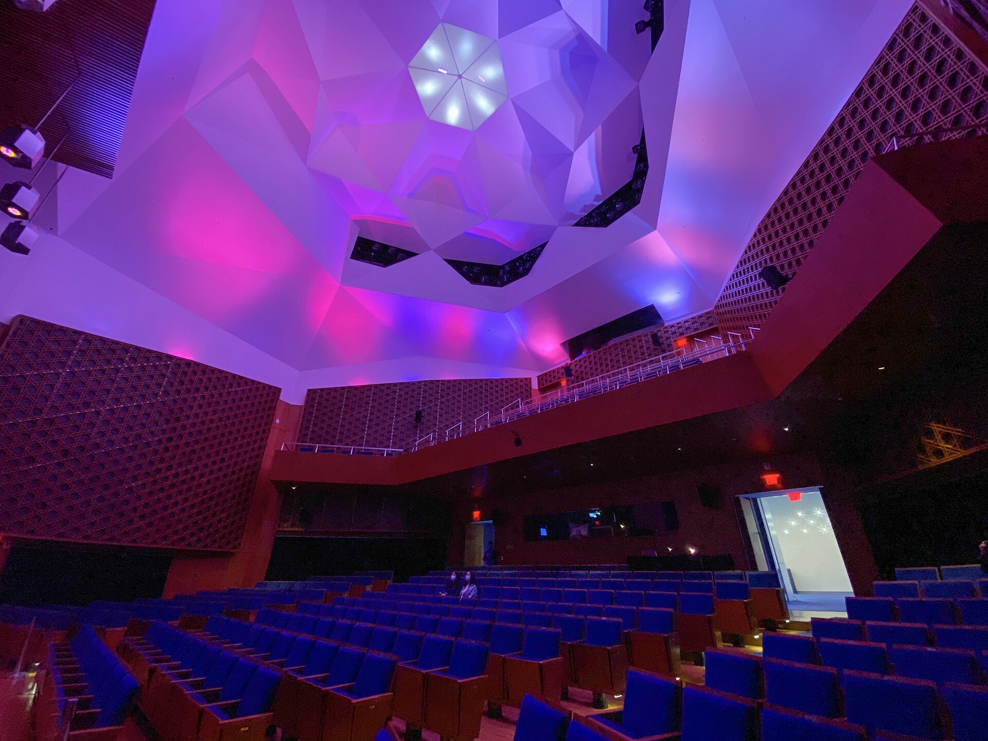 The ceiling of the Nanji Family Foundation Auditorium at the Aga Khan Museum