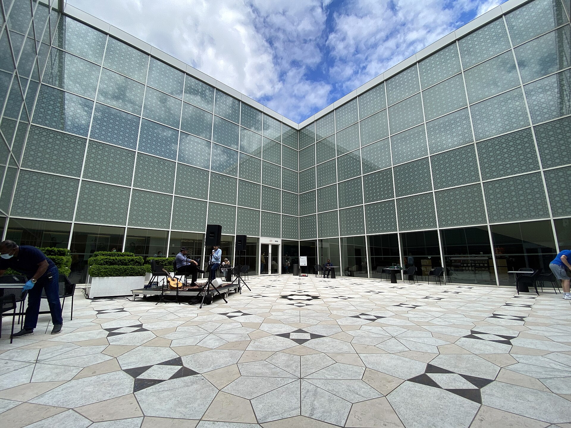 The central courtyard