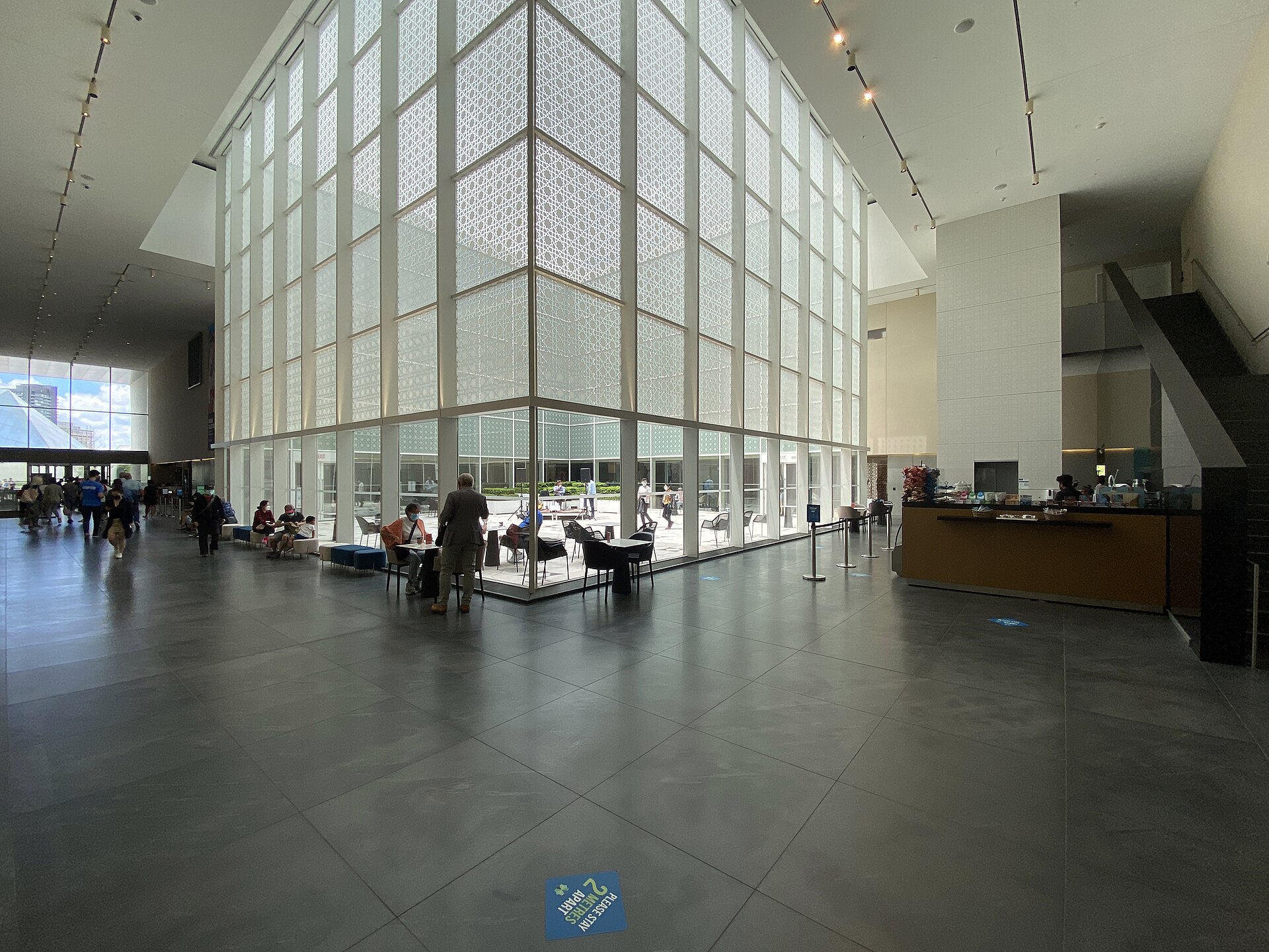 The entrance atrium