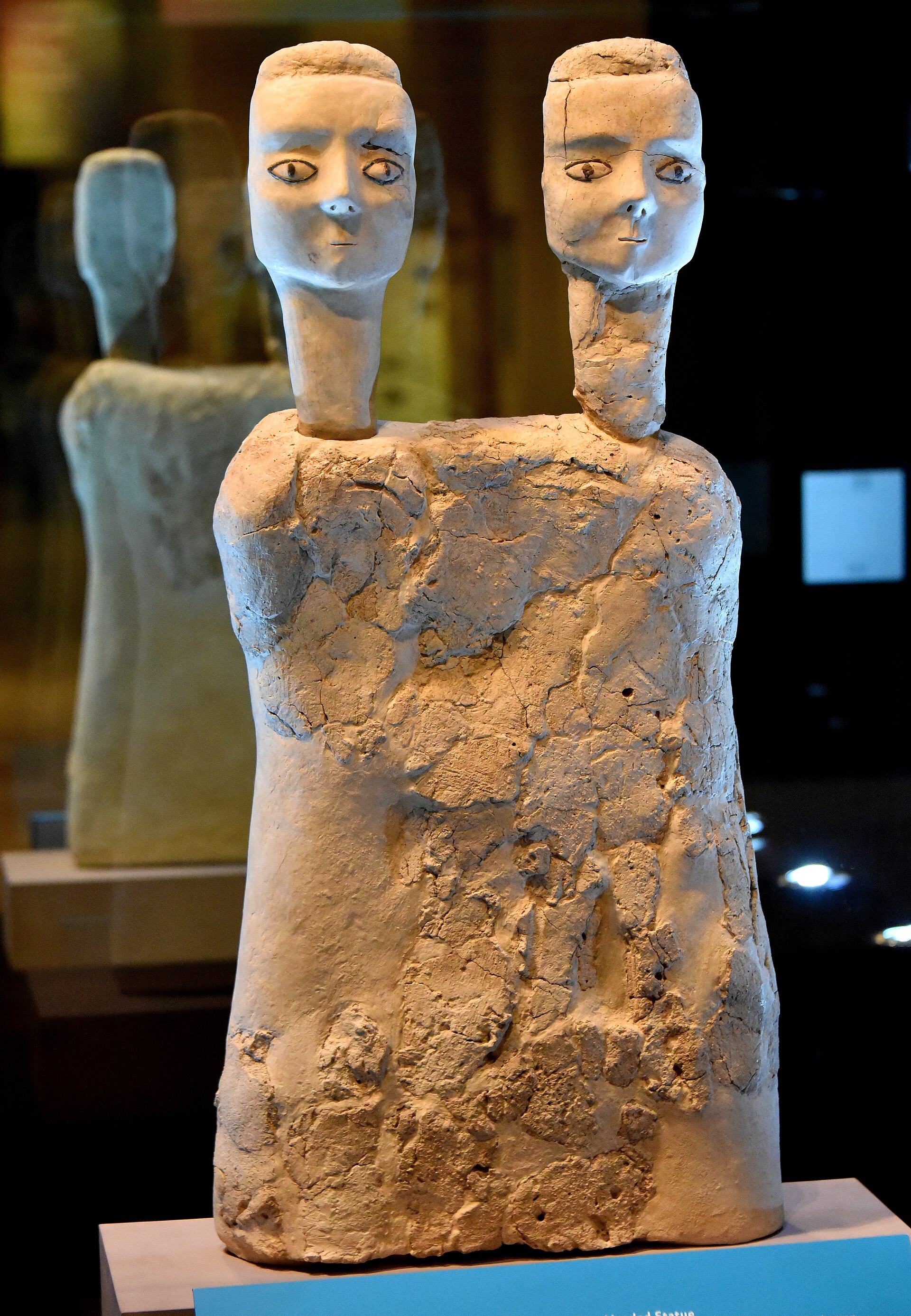 Two-headed Ain Ghazal statue