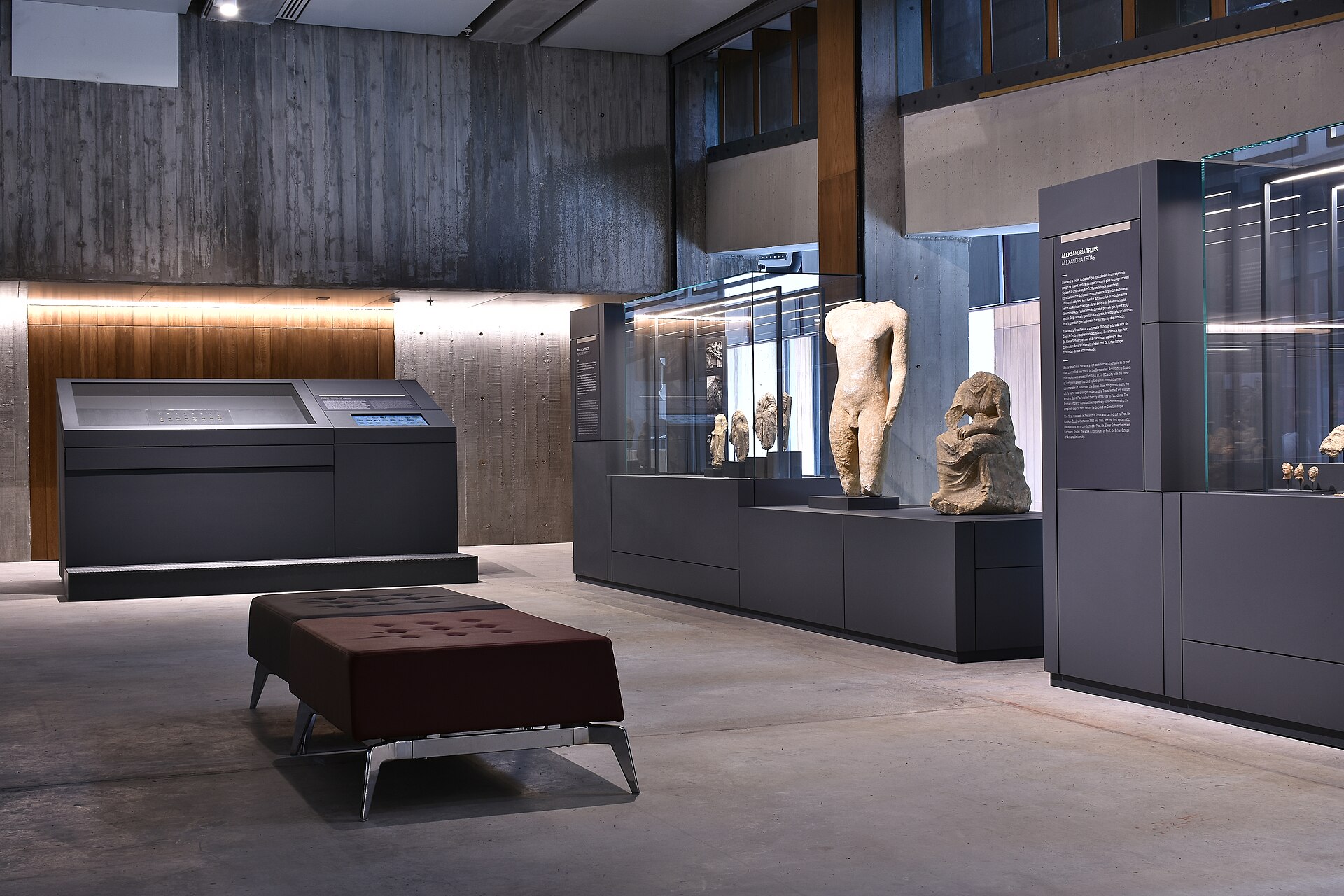 A gallery inside the museum