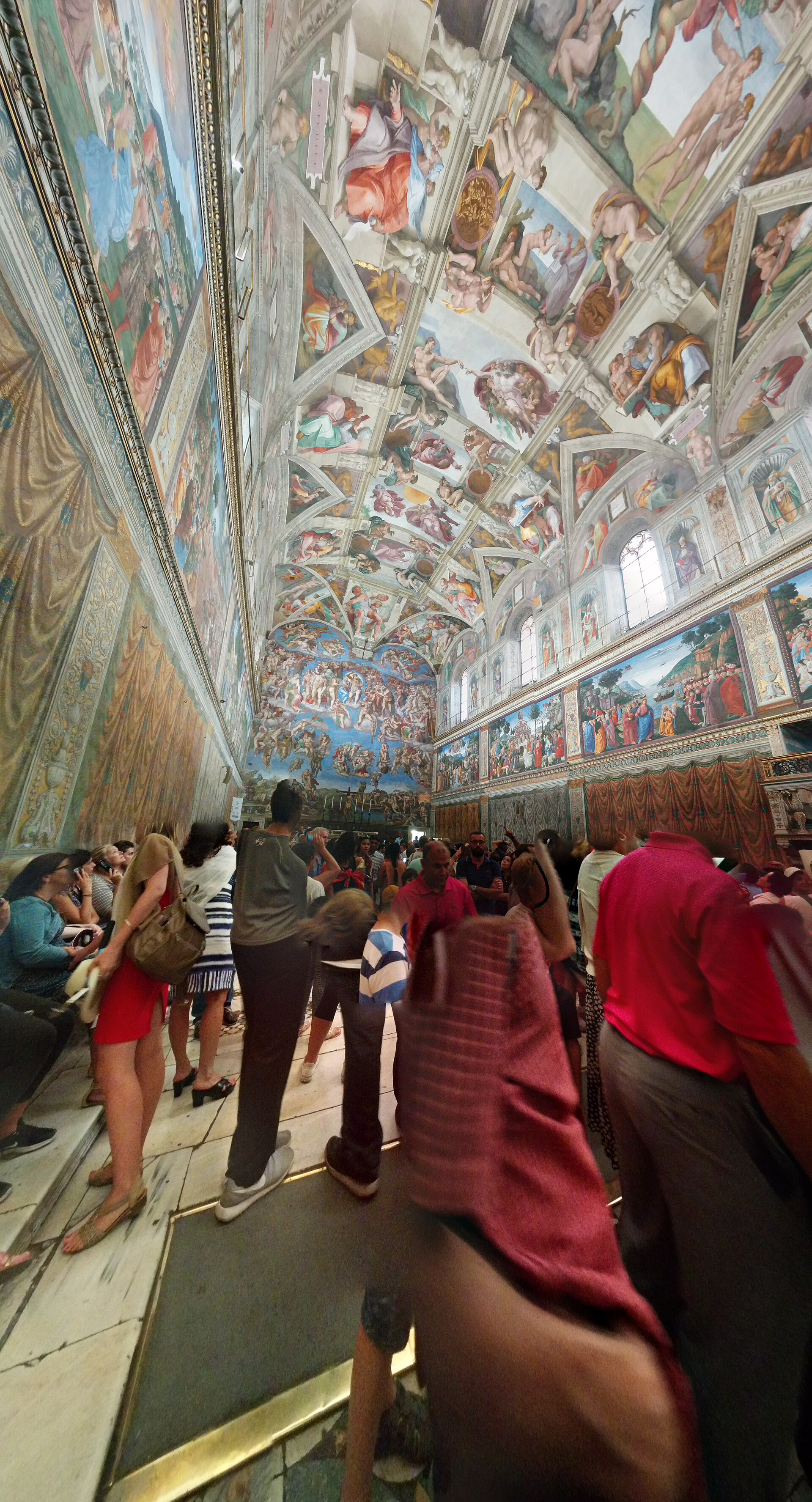The Sistine Chapel ceiling and the Last Judgment