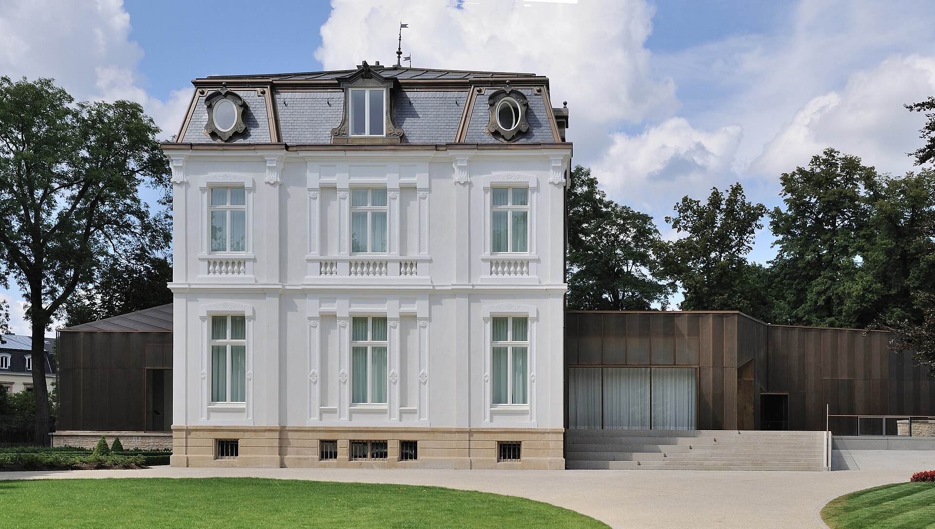 West facade of Villa Vauban