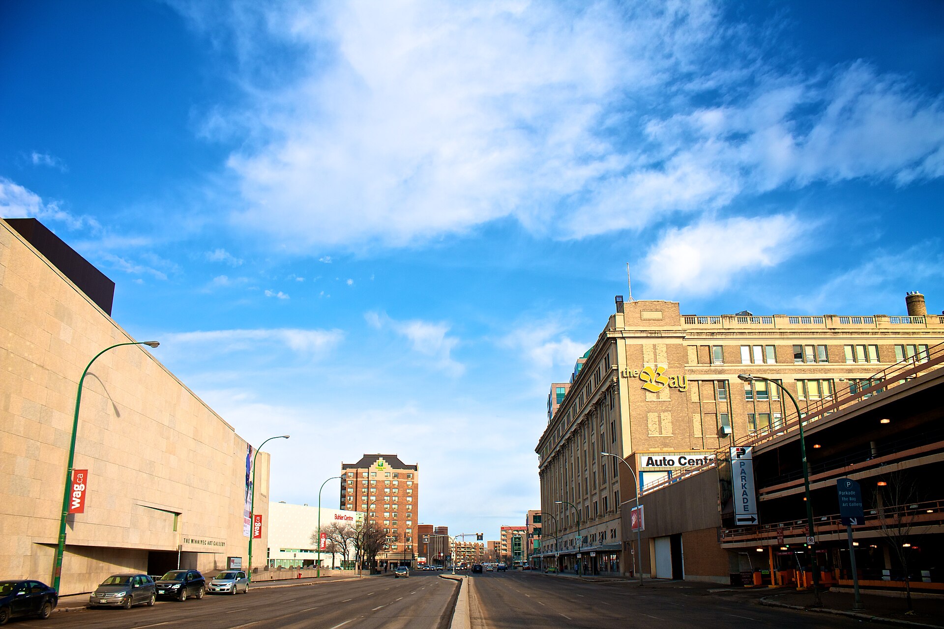 The Winnipeg Art Gallery on Memorial Boulevard