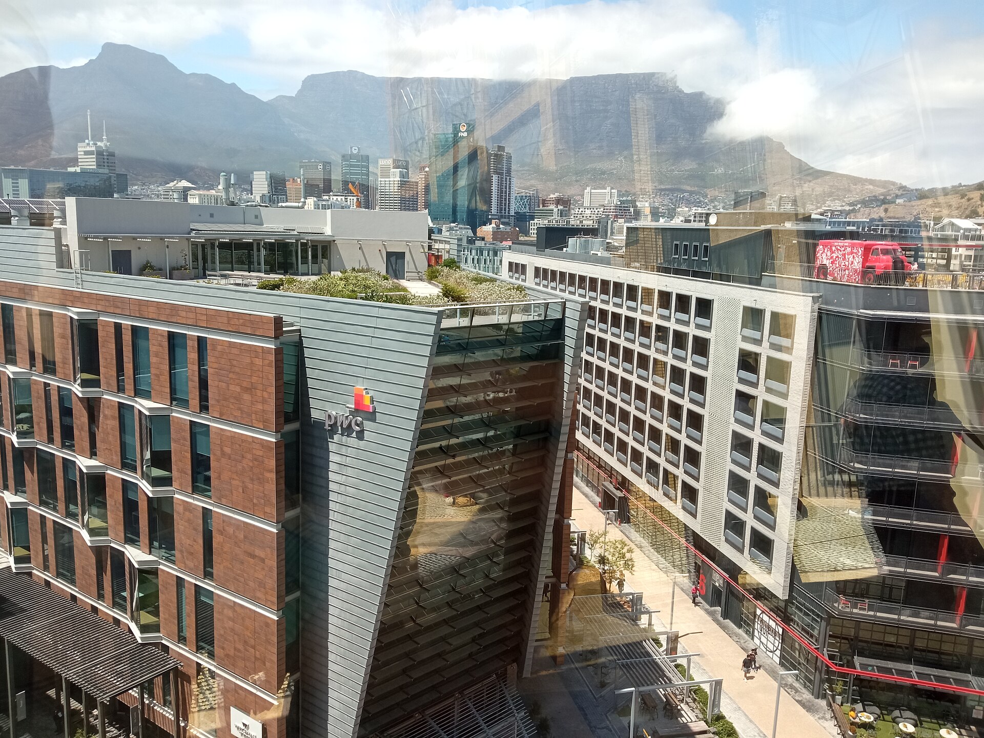 View of Table Mountain seen from the rooftop of Zeitz MOCAA