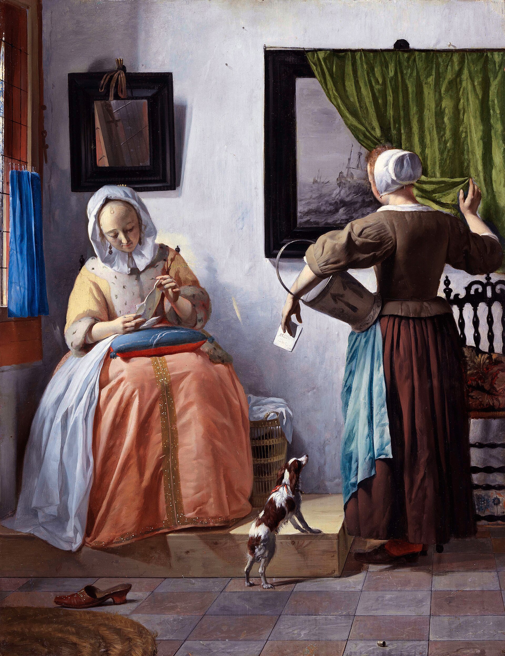 Gabriel Metsu, Woman Reading a Letter (Dublin)