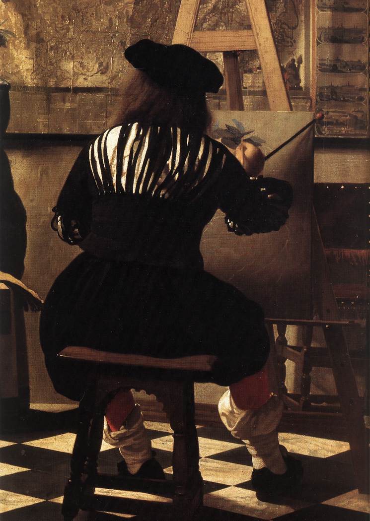 The painter, the stool and the floor, detail