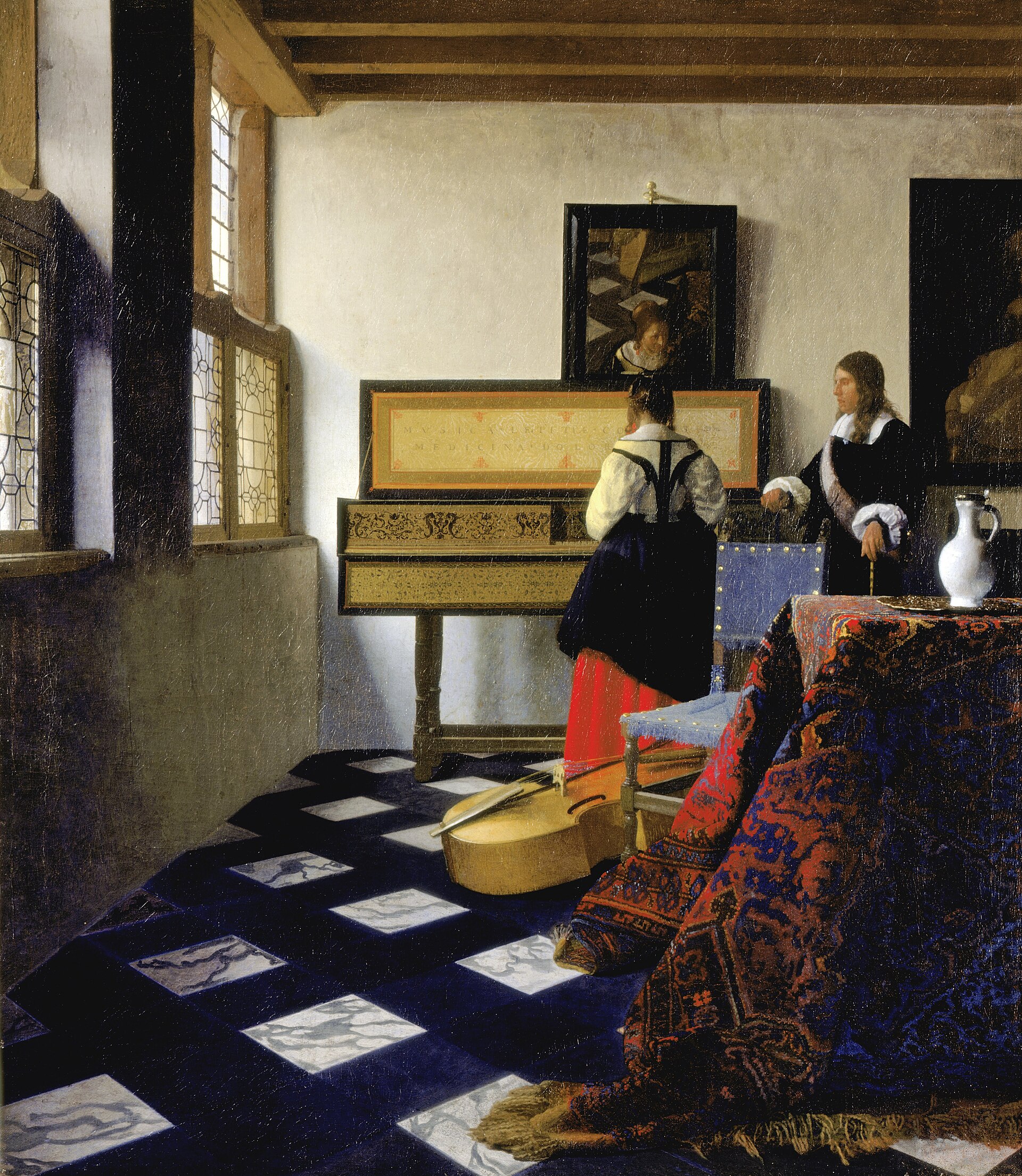 A Lady at the Virginals with a Gentleman, called The Music Lesson