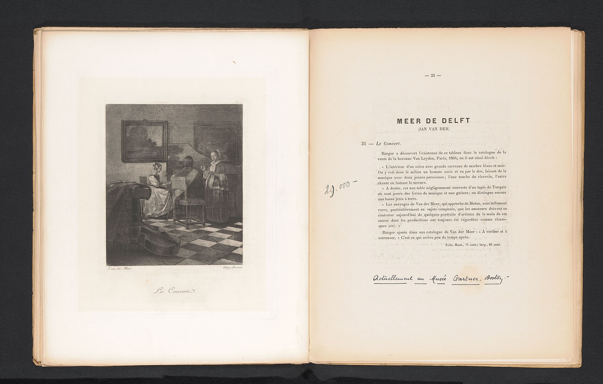 Heliogravure after The Concert, c. 1887-1892