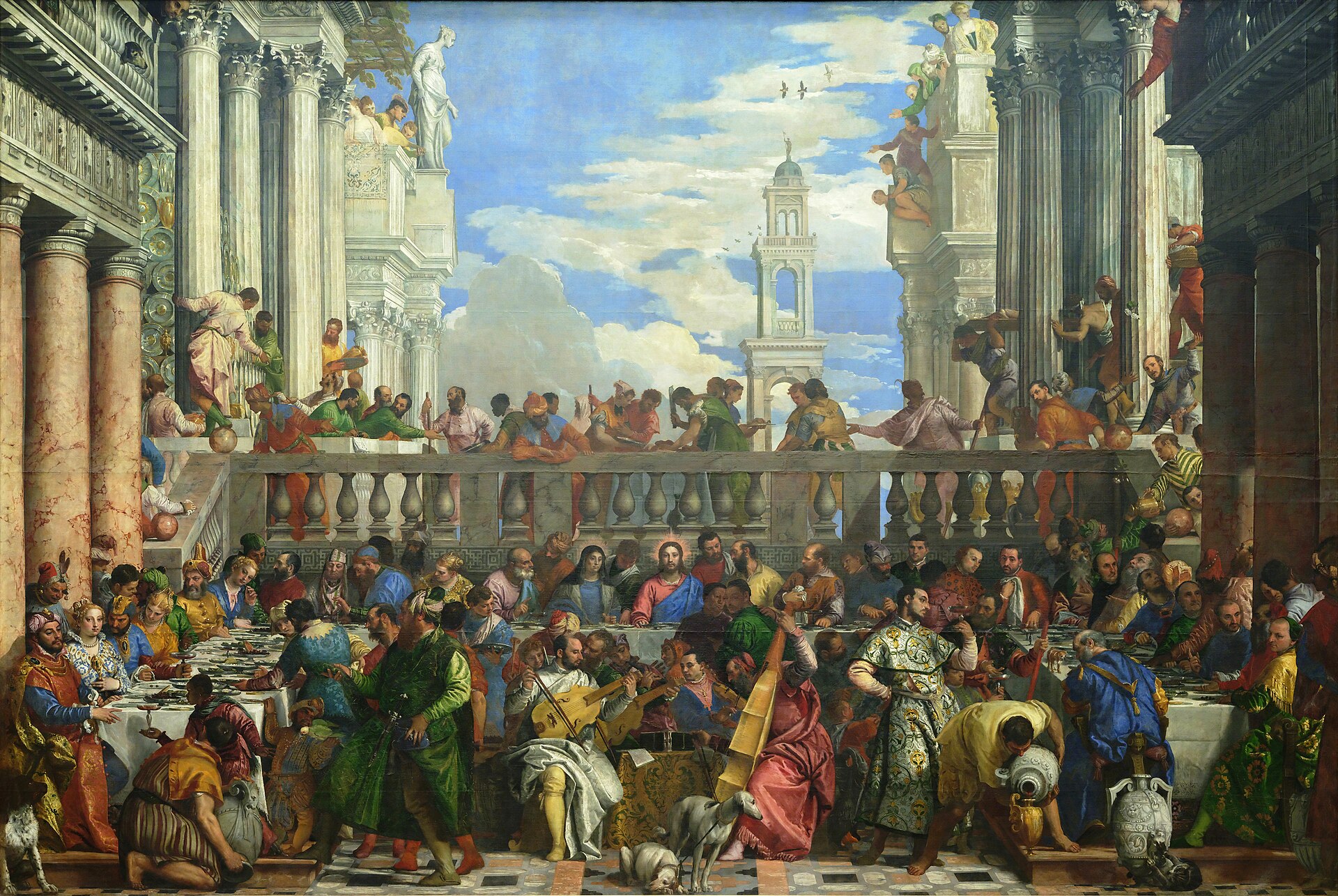 The Wedding Feast at Cana (Les Noces de Cana) by Paolo Caliari, called Veronese