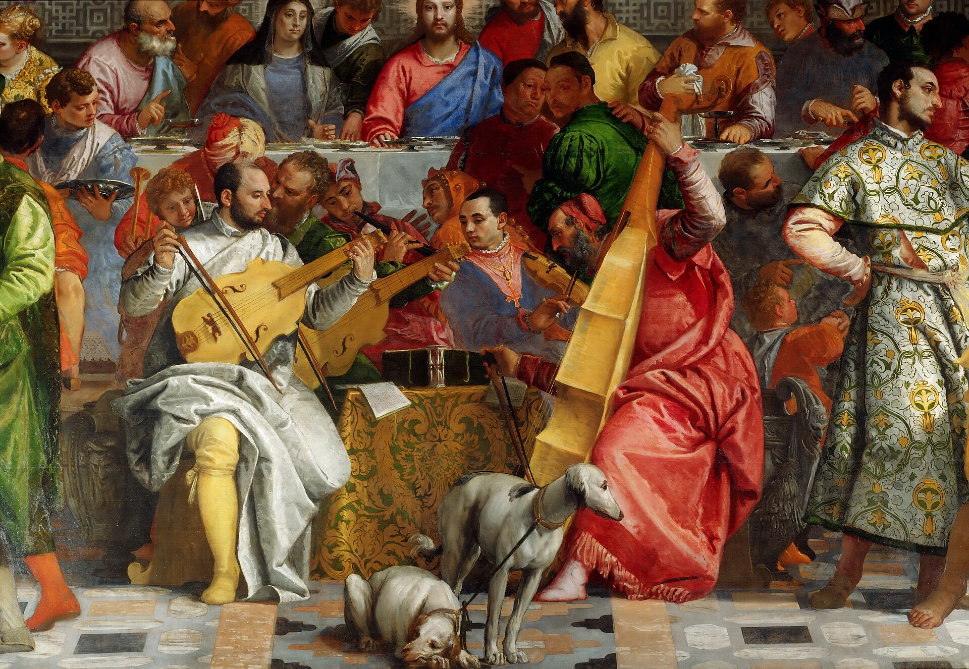 Christ, Mary and the musicians