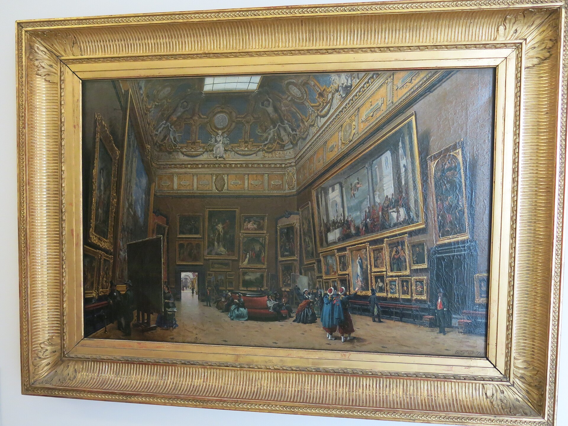 The Salon Carre, 1861