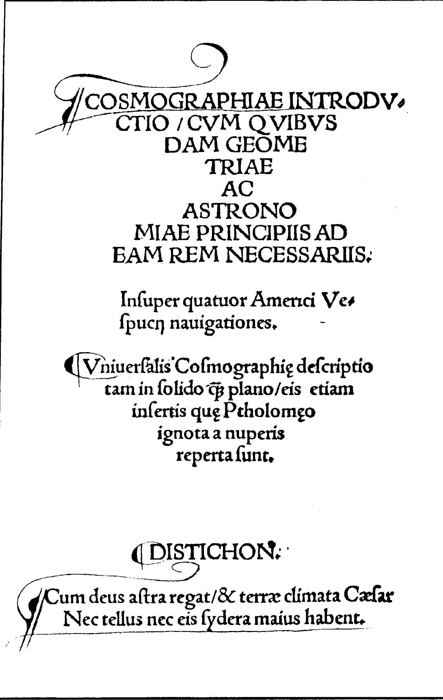 Cosmographiae Introductio, 1507