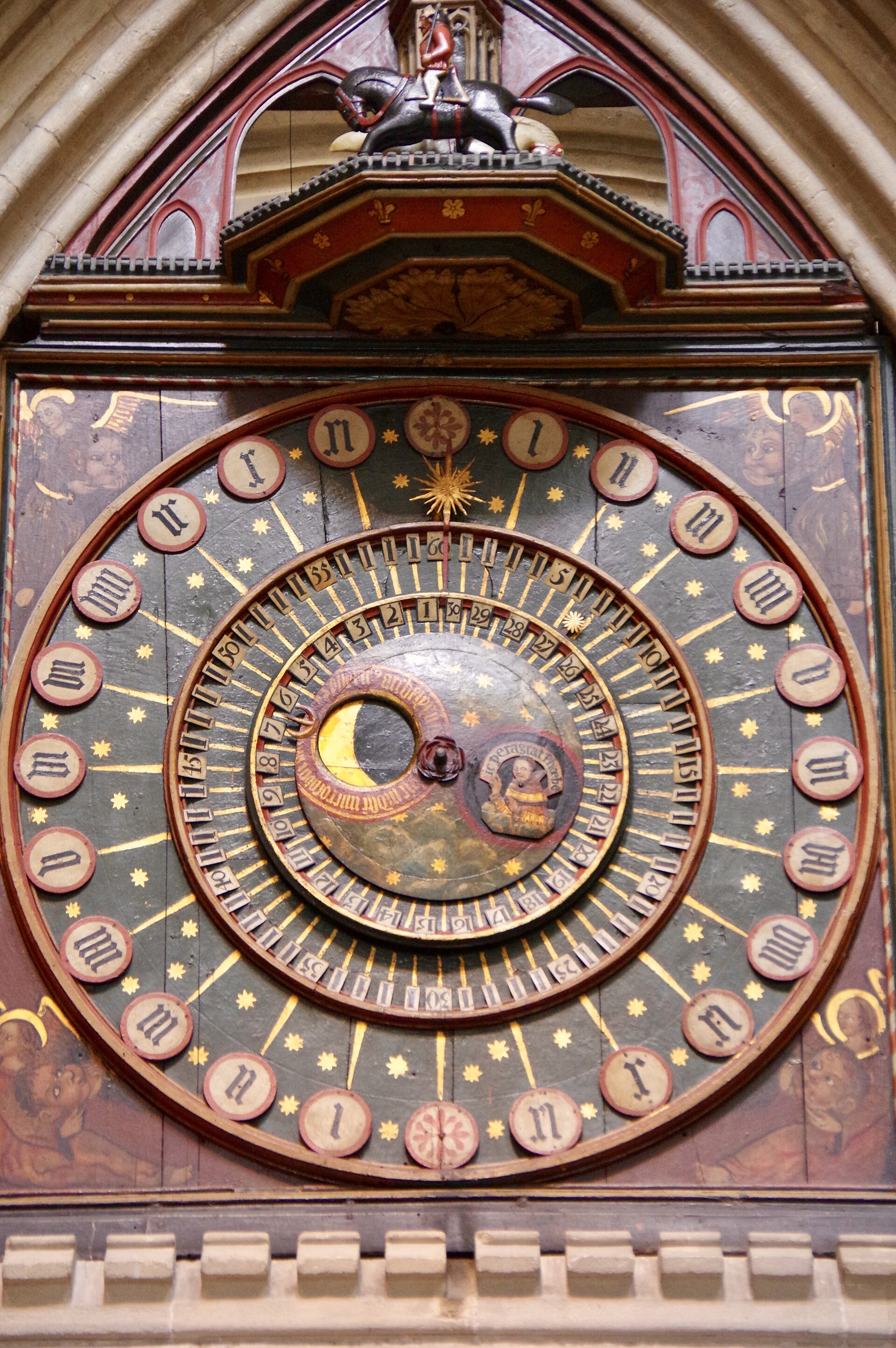 Detail of the interior dial