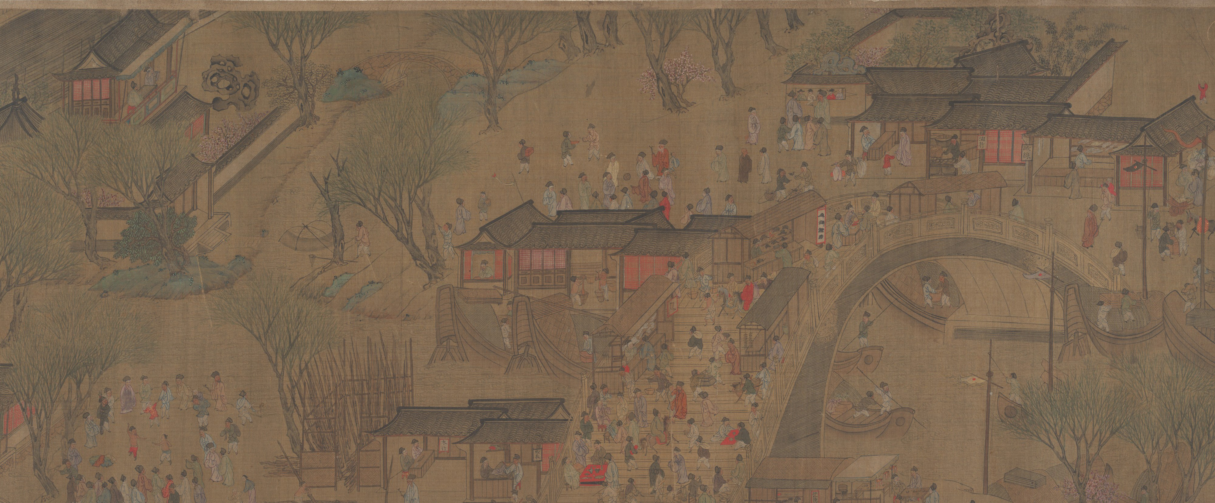 Going Upriver on the Qingming Festival, Metropolitan Museum 11.170